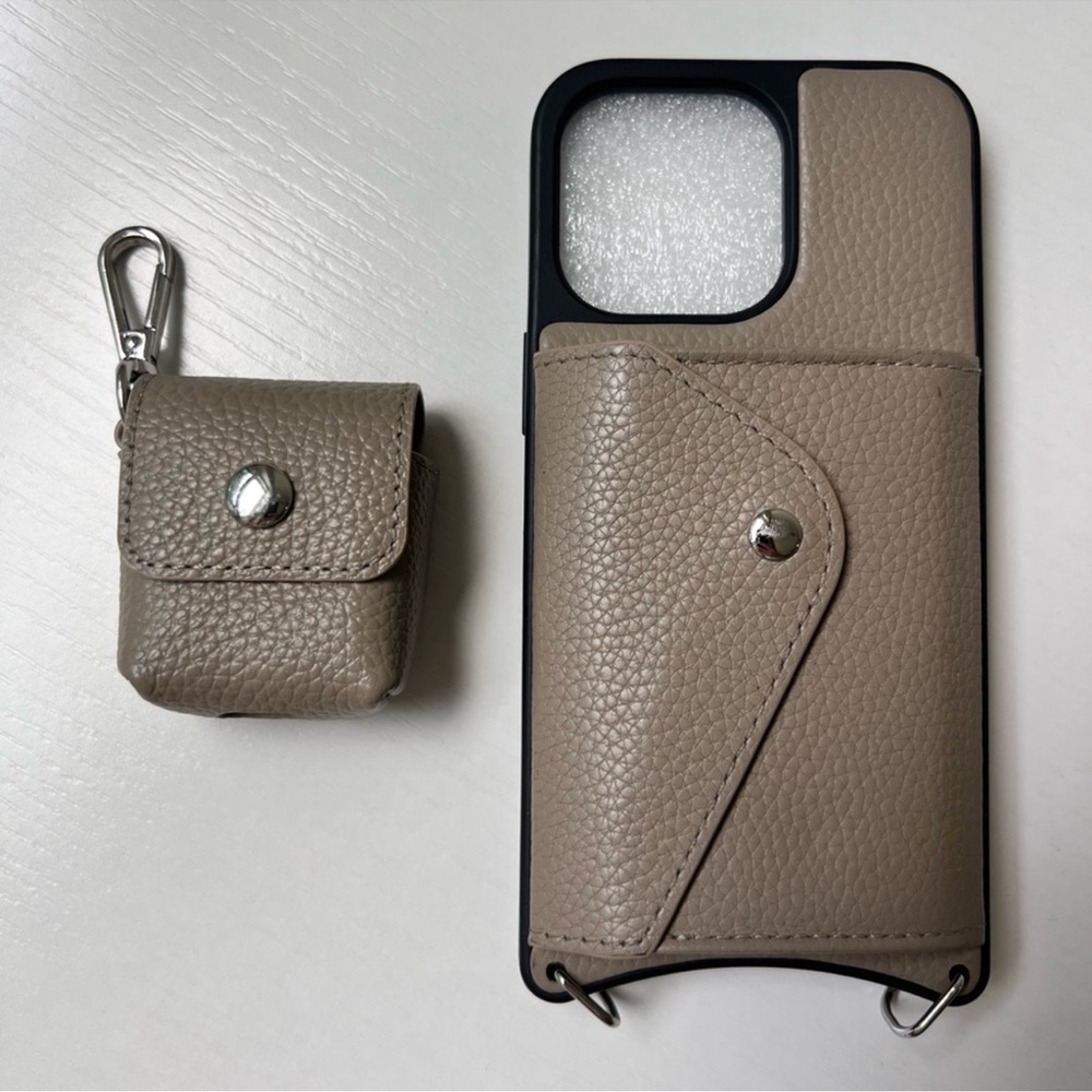 Bandolier 13 Pro Greige Phone Case and Headset Pouch
